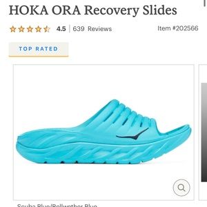 Hoka Ora Recovery Slides - Scuba Blue - Barely worn!